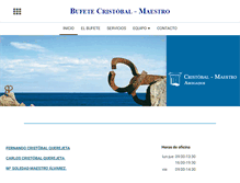 Tablet Screenshot of bufetecristobal.com